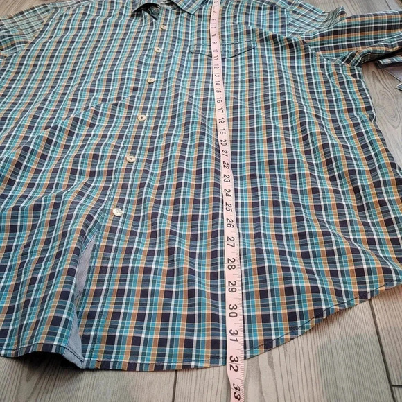 Tommy Bahama Men's Button-Up Shirt 2XL Multicolor Plaid 100% Cotton Long Sleeves - Picture 9 of 10